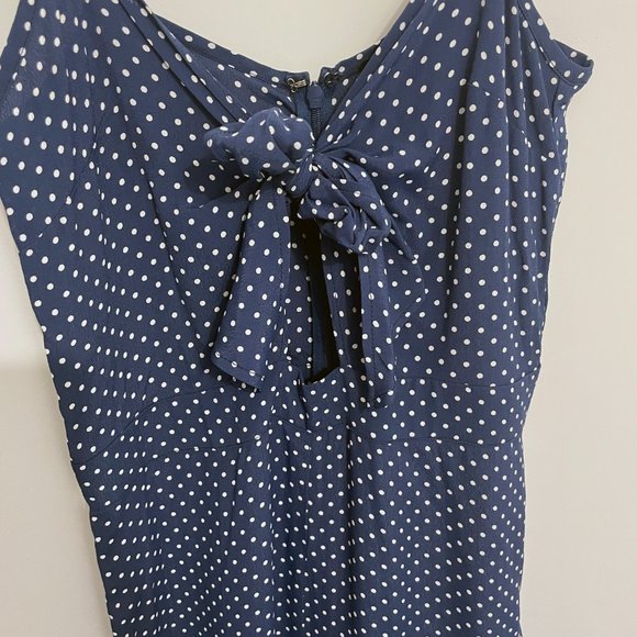 Blue Life Navy Polka Dot Jumpsuit - Picture 6 of 7